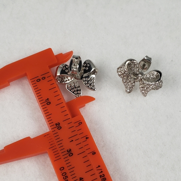 Pave Bow Studs - Picture 7 of 7